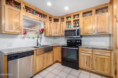 Kitchen with Hickory Cabinets