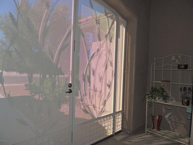 The wrought iron doors