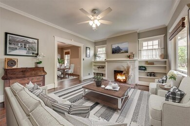 digitally staged living room