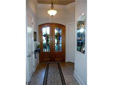 Foyer. LEADED GLASS ENTRANCEWAY TO 12  CEILINGS!