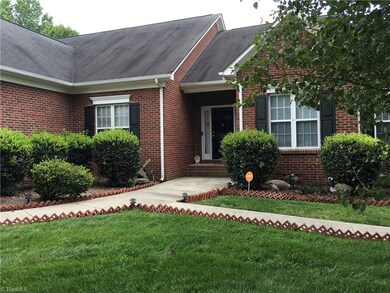 Entire front exterior is brick for beautiful curb appeal. Beautifully maintained front entry with an added walkway to allow for concreted access around the side and back of the home. Covered front porch area allows for some seating area at the side of the door.