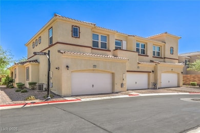 Mediterranean / spanish house with a garage, a til