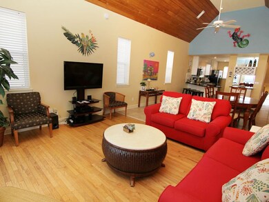 Living, dining and kitchen