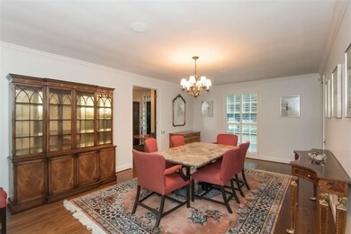 Freshly painted formal dining room