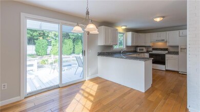 The kitchen has brand new granite...