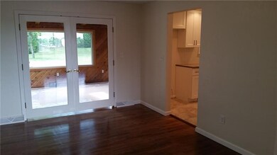 Easy access from kitchen and dining room.