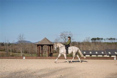 Elevated riding ring offers spectacular mountain v