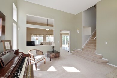 Living room opens to family room.
