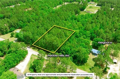 Aerial view with a wooded view