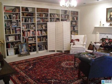 Custom built-in bookcases in den