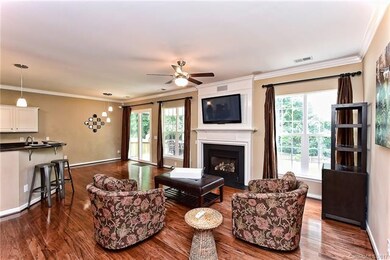Spacious Family Room with beautiful hardwood floor