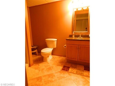 Updated full bath in basement