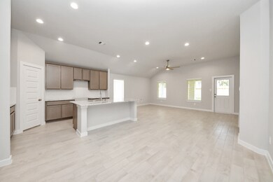 Make memories gathered around the table with your family and friends! This spacious dining room features elegant flooring, custom paint, and adjacent to family room and kitchen for open concept feel. Sample photo of completed home with similar floor plan. Actual colors and selections may vary.
