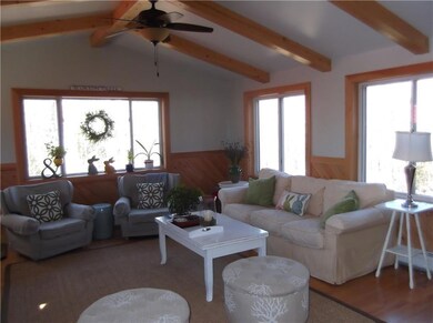 New addition with exposed beams and...