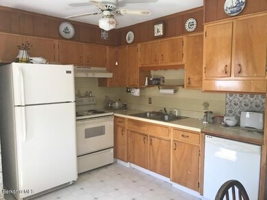 kitchen with brich cabinets