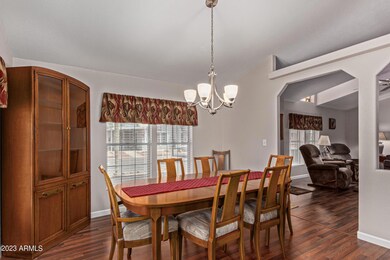 dining area overlooking living area