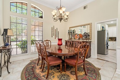 Formal dining with crown molding will be a great p