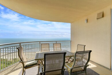 Patio is spacious with plenty of room for dining a