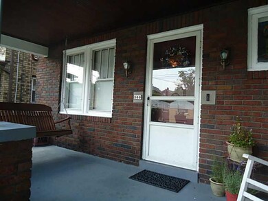 Exterior Front. The inviting front porch is large 