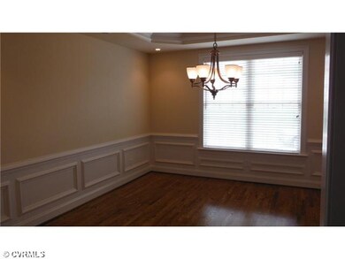 Dining Room - Formal dining room features tray cei
