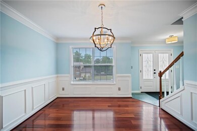 Unfurnished living room with carpet flooring, a fi