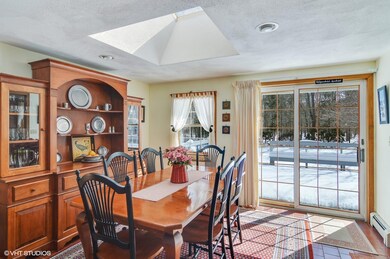Dining area with skylight