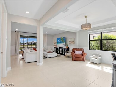 Living room with wainscoting