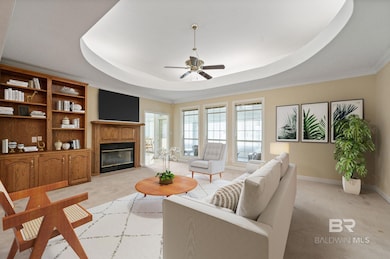 Virtually staged living room