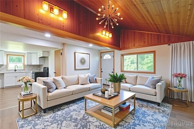 Another virtually staged option of the living room
