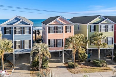 View of front of property featuring a water view