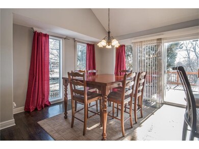 Nice Open Dining Space with Vaulted Ceiling.  Easy