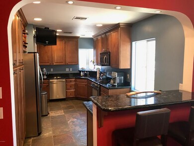 Kitchen Through Arch