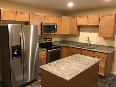 A brand new kitchen with granite...
