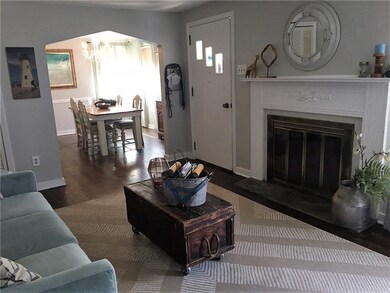 Cozy living space with pottery barn decor