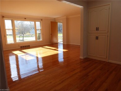 View of the living room from the dining room.
