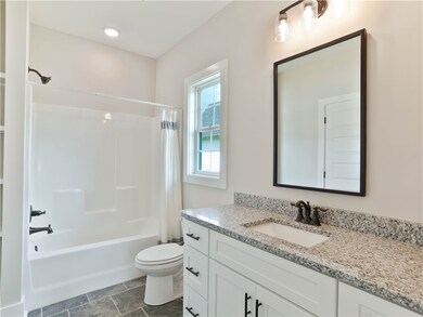 Primary Bathroom Granite Vanity Countertop - Showe
