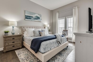 Large master bedroom with rom for a King
