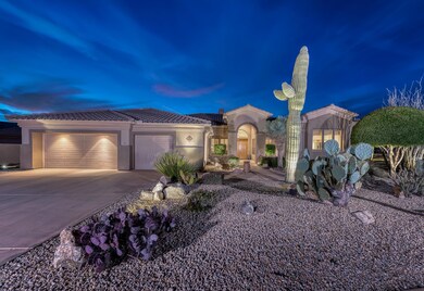 Front View at Twilight