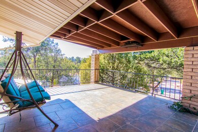 Upper covered porch