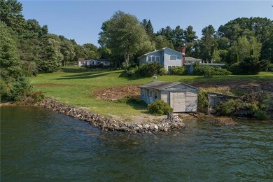 The boat house, with rails, could...