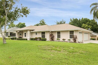 Large front yard on a corner lot.