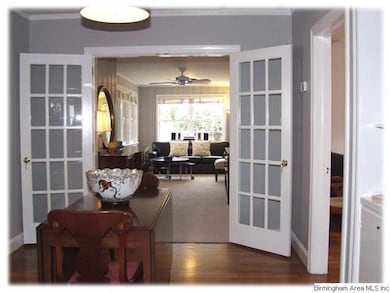 Right off the dining room is a second living area!