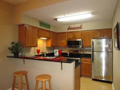 Kitchen Updated with Granite and Stain