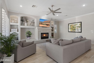 Living Room with Fireplace