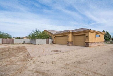 Garage and driveway