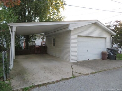 One car detached Garage with carport