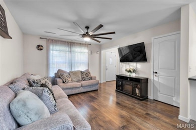 Thoughtful details like a decorator ceiling fan and paneled doors add character throughout.