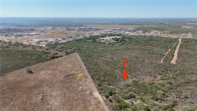 Overview of rural landscape near middle school