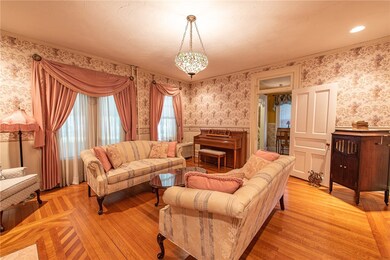 Hand laid hardwood floors with charming ornate det