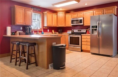 Huge open kitchen with plenty of storage!